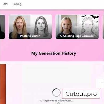 AI Smart Background Generation using Cutout Pro