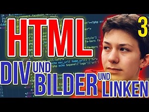 HTML Bilder einfügen und DIV Kontainer tutorial deutsch