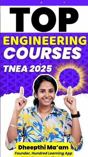 Top Engineering Courses in 2025 Best Engineering Courses After 12 Engineering Courses #tnea2025