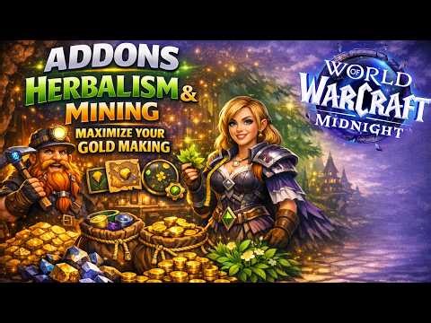 Goldmaking: 3 MUST‑HAVE Addons for Mining & Herbalism – Boost Your goldfarm in WoW Midnight