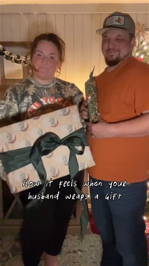 Sarah Wagner on Instagram: "Yes, he did indeed use paracord for a ribbon 🎁 #husband #christmaspresents #paracord #wrapping #ribbon"