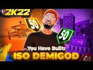 I created the BEST DRIBBLING DEMIGOD on NBA 2K22 and ISO'd with it.. 100% UNGUARDABLE!