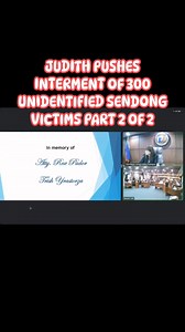 JUDITH PUSHES INTERMENT OF 300 UNIDENTIFIED TYPHOON SENDONG VICTIMS AT BOLONSIRI PART 2 OF 2. /Text and edited City Council footage clips by Stephen Capillas. | Cagayan de Oro City Information Office