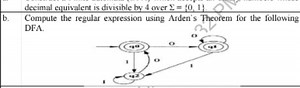 Problem StatementCompute the regular expression using Arden's... | Filo