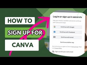 How To Sign Up For CANVA (Quick & Easy!) | How to Create Canva Account | Free Canva Account Sign Up