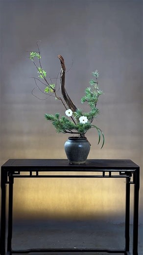 Branch flower arrangement #asmr