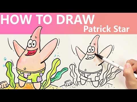 How to Draw Patrick Star Characters！| Easy Drawings for beginners
