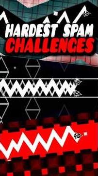 THE HARDEST SPAM CHALLENGES IN GEOMETRY DASH?!! #geometrydash #gd #shorts #games