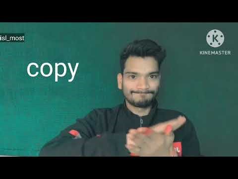 verb-present tense in English sign language