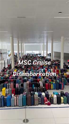 Where Does Your Luggage Go After a Cruise? 🧳🚢 | MSC #shorts