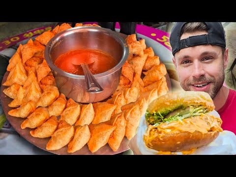 10,000 Calorie challenge on PURE INDIAN STREET FOOD (RIP Bathroom) 🇮🇳