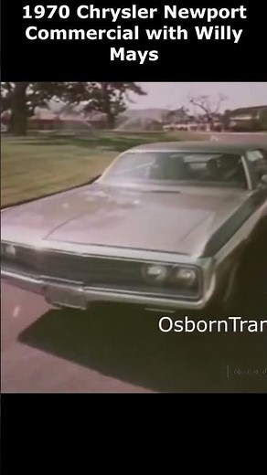 1970 Chrysler Newport Commercial with Willy Mays #chrysler #newport #commercial #werbung #advert