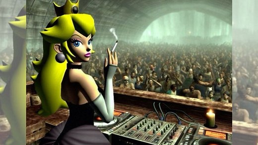 DJ Peaches / Princess Peach Techno Rave | Know Your Meme