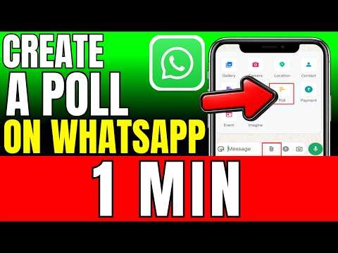 How To Create Poll On Whatsapp 2026 (Fast And Easy)