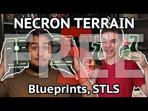 FREE Plans and STLS! | 5 Pieces of Necron Terrain!