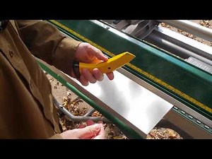 How to use a van mark brake to cut aluminum.