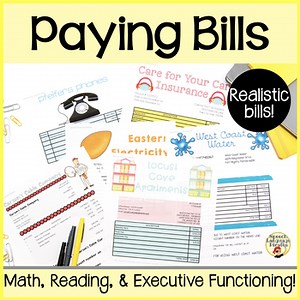 Money Management Life Skills Activity Math Speech & Language Executive Function