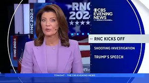 Here's a look at what's coming up on the CBS Evening News with Norah O'Donnell at 6:30 p.m. ET from Milwaukee, Wisconsin. | CBS Evening News