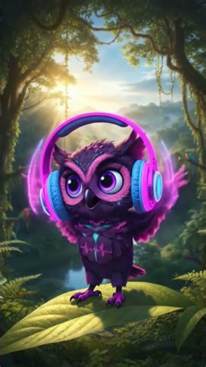 Magical Forest Creature & Fantasy Music 🦉✨ #music #shorts