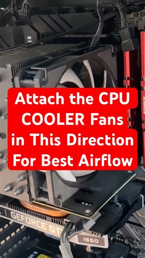 Best Orientation for your CPU COOLER Fans for Best Airflow in your Gaming PC #aircooler #casefan