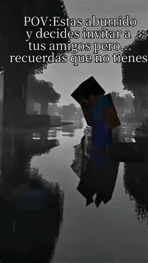 La terrible realidad de estar solo.......#minecraft#solo