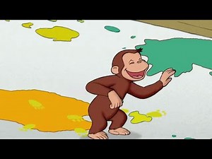 楽しい絵を描く🐵 おさるのジョージ 🐵子供のための漫画