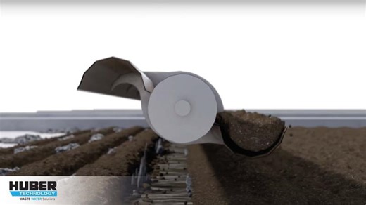 HUBER Sludge Turner SOLSTICE®: innovative, season-independent solar drying - Animation | HUBER