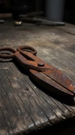 Restoring a Rusty Tin Snips. #shorts #toolrestoration #tinsnips #asmr #nomusic