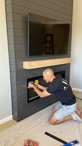 Here’s your sign…🛑 Schedule that project you’ve always wanted! Let us build your dream fireplace to accent any room in your house! . DM for a quote! . #howto #inspo #bedroomdecor #livingroomdecor #electricfireplace #installation #designideas #woodworking #builder #warm #accent #builtin #fun | Accent Wall Designs