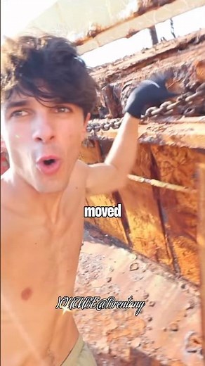 Brent Rivera in an abandoned ship wreck #brentrivera #lexirivera