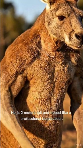 This Kangaroo is Ripped! (Bodybuilder) 💪🦘 #shorts