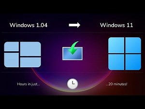 Windows Installation Evolution (Windows 1.04 - Windows 11)!