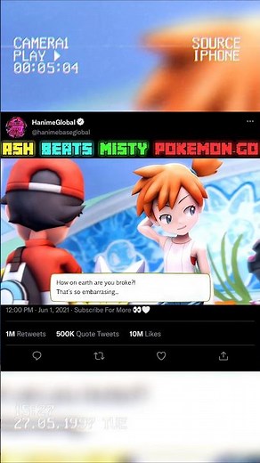 Ash Beats Misty Pokemon-Go 4K 60FPS 🥰
