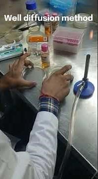 Well diffusion method l Nutrient agar plate l COBian