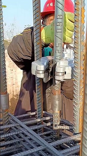 Watch This Rebar Threading Machine Turn Steel Bars into Perfectly Joined Power in Seconds!