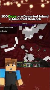 100 Days on a Deserted Island in Minecraft Bedrock