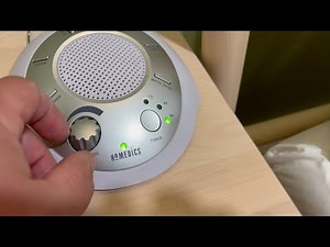 Homedics SoundSleep White Noise Sound Machine, Silver, Small Travel with 6 Relaxing Sounds
