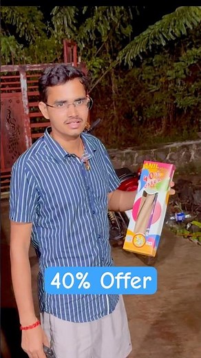 Anil Fireworks 40% OFF Sky-Shot Review 🎆 Massive Burst + Colour Commentary! #skyshot #diwali