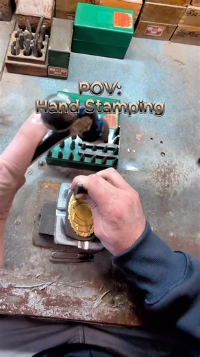 Check out this unique view of Ryan hand stamping a La Plata fire department badge 🔥🚒 #madeinbaltimore #madeinmaryland #firstresponders #firedepartment #metaglasses | Irvin H. Hahn Company