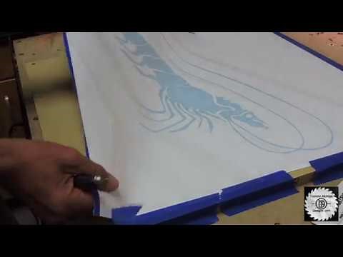 Cutting Vinyl letters on a CNC Machine