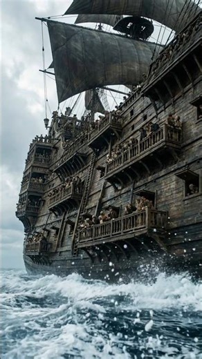 The "Floating City". 🌊 This ship is bigger than the Eiffel Tower! Would you dare to board it? 😳🛳️