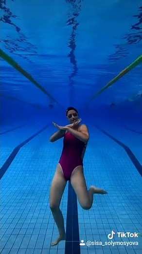 TikTok dance underwater
