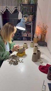 Fluted ceramic vase #ceramic#fluted#vase#pottery#handmade