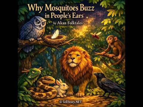 Why Mosquitoes Buzz in People's Ears by Akan Folktales