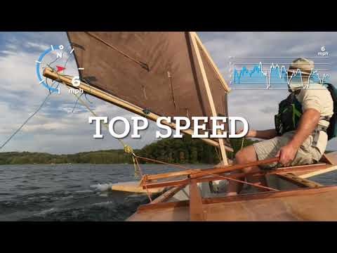 Great results with the new sail and hydroplaning skimmer!