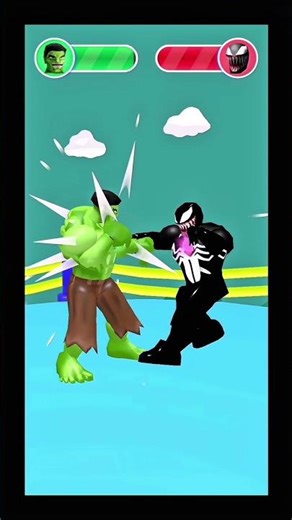 HULK VS VENOM 🔥 Epic Final Battle | Who Wins? 😱 #shorts #gamingshot