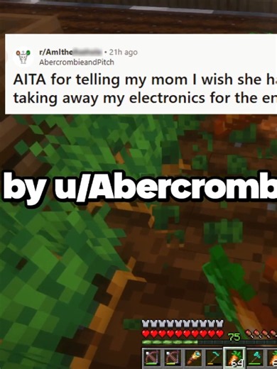 AITA for telling my mom I wish she had spanked me instead of taking away my electronics for the entire summer? 0:00 First Story (u/AbercrombieandPitch) 3:07 Comments 7:25 Update (1 Day Later) 9:53 Comments I am very much jealous of my husband's ex-wife. 12:08 Second Story (u/Throwaway1990405) 15:05 Comments 19:01 Update (4 Days Later) 21:58 Comments #scalingstories #reddit #redditstories
