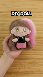 9.4K views · 64 reactions | No-Sew DIY Chibi Doll! Does anyone know the name for these dolls? I‘ve seen them everywhere on japanese crafting sites but not sure what the official name is. You can get them in several sizes and this is the smallest. I ordered everything from Amazon Japan. #cute #satisfying #diy #craft #doll #kawaii #japan #art #crafts #handmade #oddlysatisfying #viral #felting #needlefelt #felting #wool #chibi #manga #anime | Maqaroon / Cute Life Hacks | Facebook