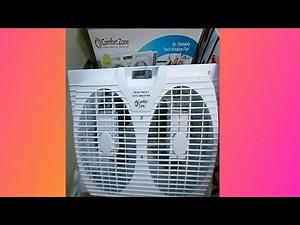 Comfort Zone window fan Review 2022