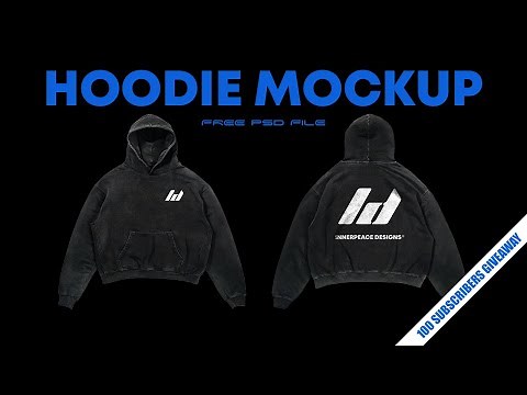 Create Realistic Hoodie Mockup & Free PSD file Giveaway | Streetwear Photoshop Tutorial
